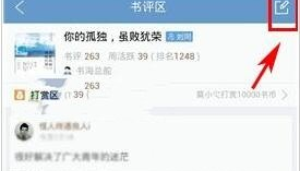 在qq阅读中发书评的操作过程是什么图2