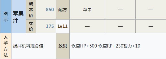 符文工房5苹果汁怎么做 符文工房5苹果汁制作方法分享图1