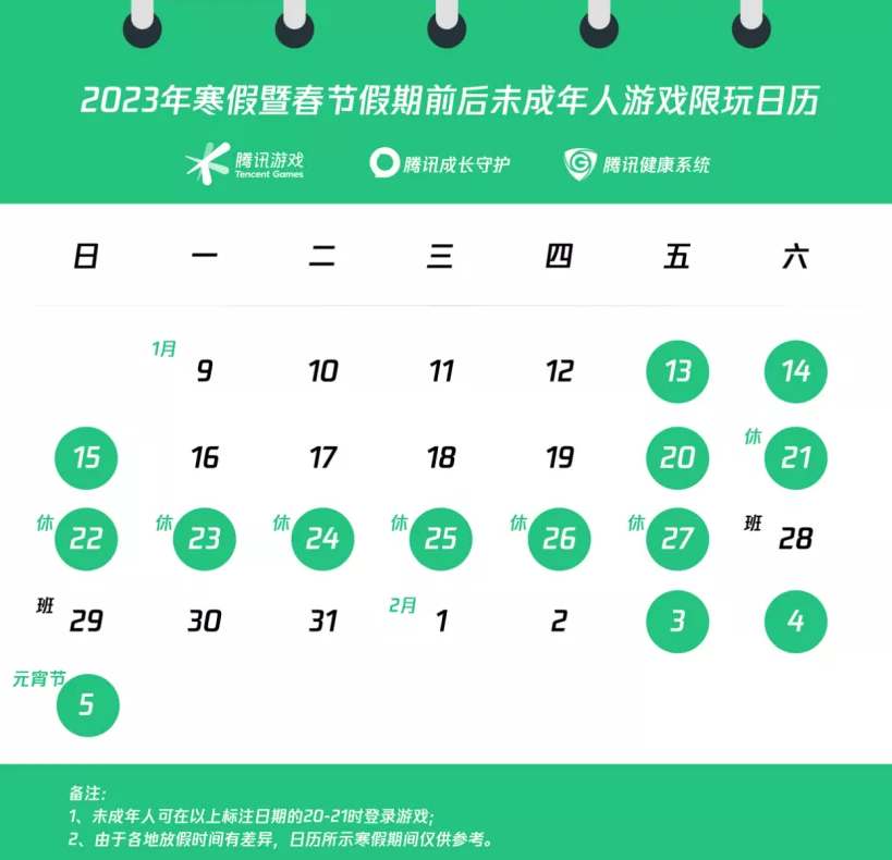 王者荣耀2023春节未成年防沉迷机制是怎么样的图1