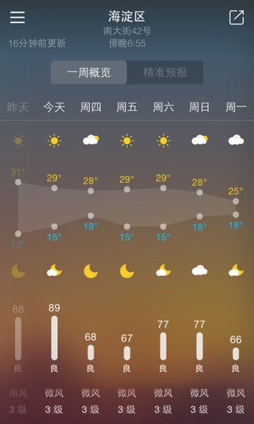 明一天气预报安卓版截图2