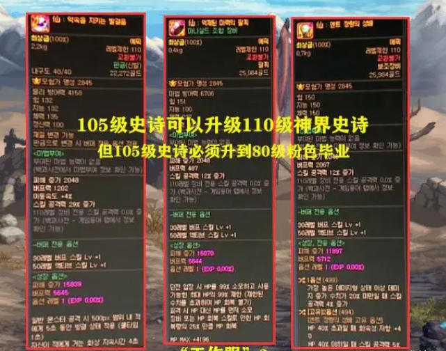 dnf神界版本深渊110级装备介绍图2